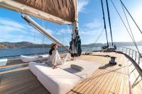 GETAWAY yacht charter: Sunbathing Area and Forward Deck