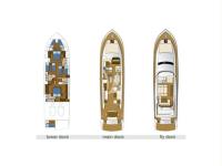 RIVIERA yacht charter: Layout