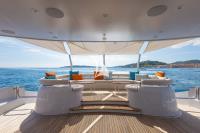 LUISA yacht charter: AFT DECK LOUNGE AREA