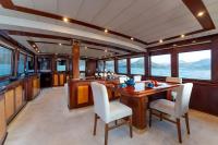 CANEREN yacht charter: Dining Area and Saloon