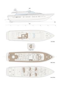 ERA-A yacht charter: Layout