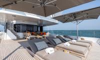 BRAZIL yacht charter: Upper Deck Aft Sunbathing & Lounge Area