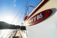 SERENITY-86 yacht charter: Side Deck