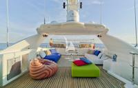 BUNKER yacht charter: Sun deck