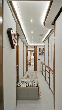 BUNKER yacht charter: Master hallway closets