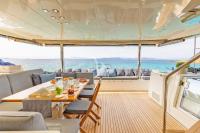 MELITI yacht charter: Aft area