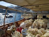 CHRISTINA-O yacht charter: wedding onboard