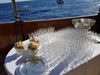 CHRISTINA-O yacht charter: wedding onboard